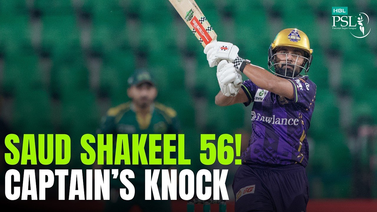 Saud Shakeel’s Classy 56 Off 41! Captain Leads Quetta’s Innings | HBL PSL 11 | MZB1J