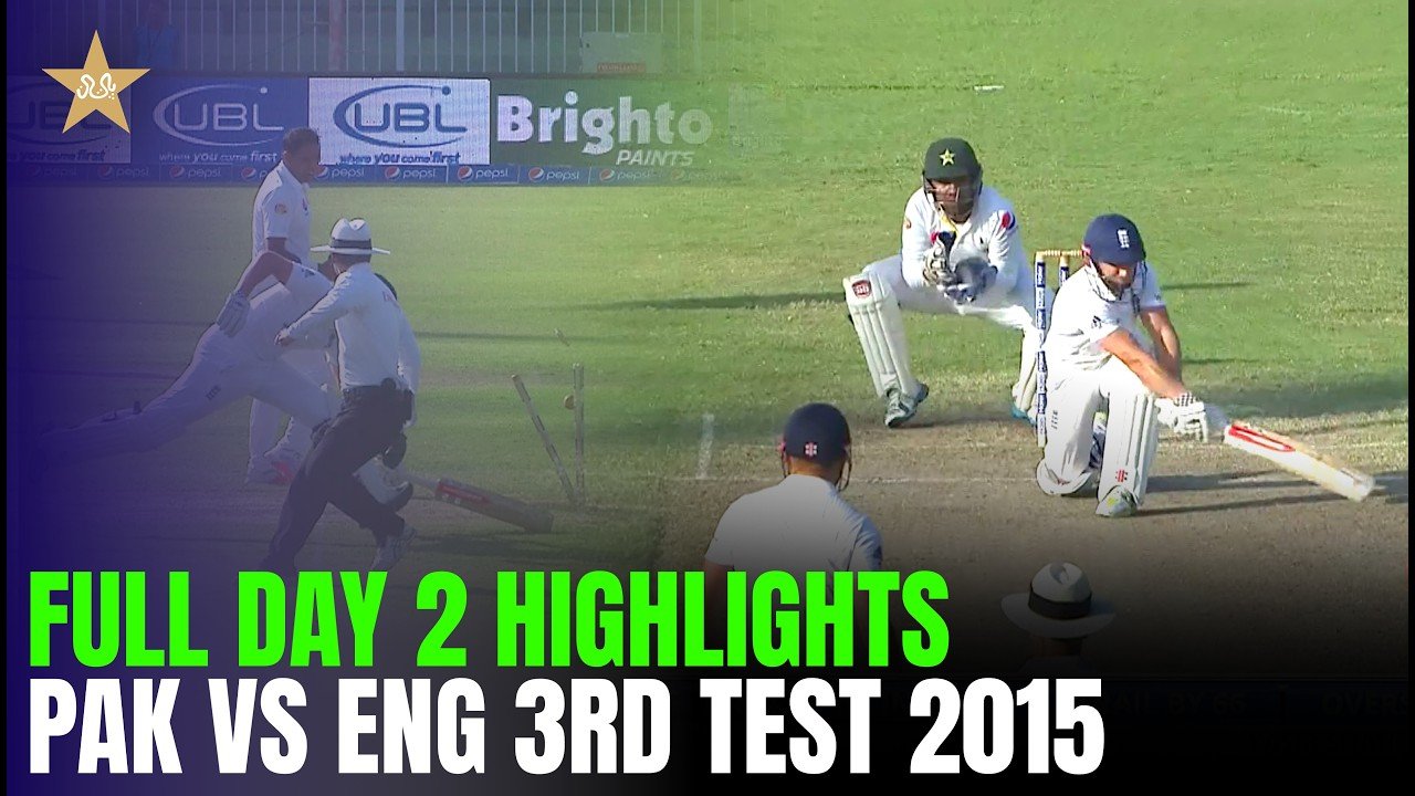 PAK vs ENG 3rd Test Day 2 Highlights 🔥 | Pakistan vs England 2015 | MR1T