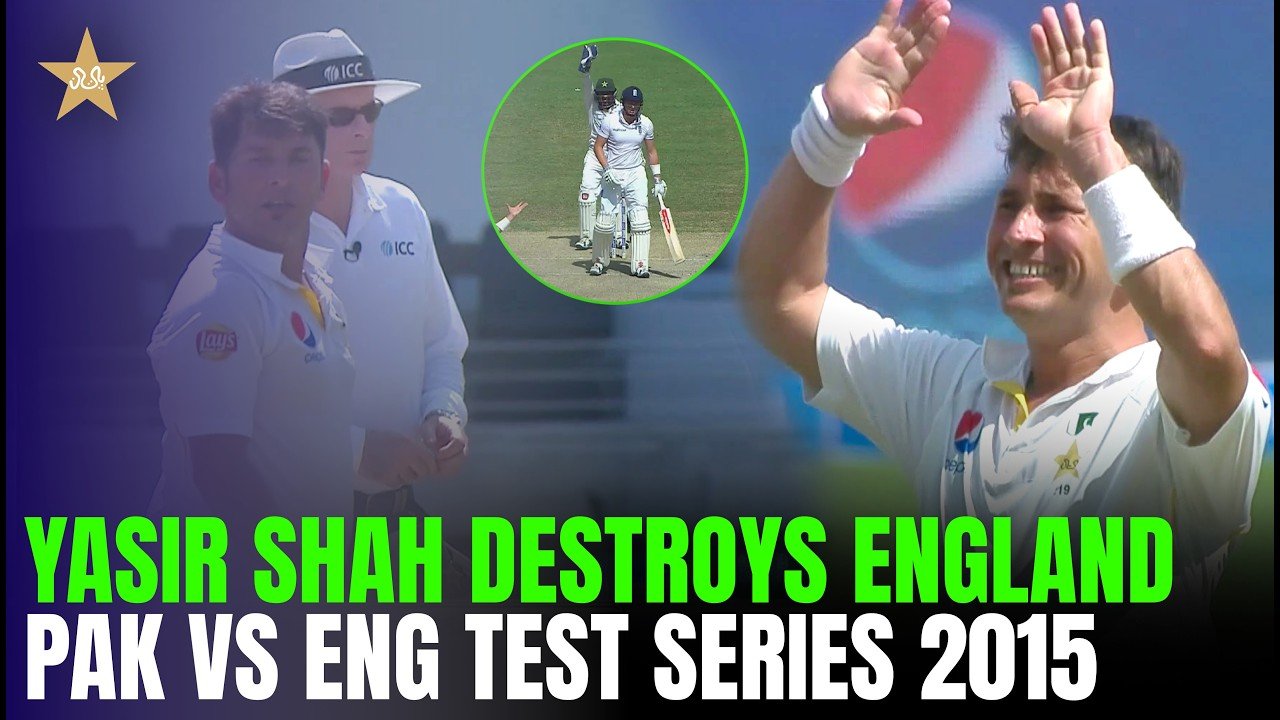 Yasir Shah On Fire! 🔥 All Wickets in Pakistan vs England Series 2015 | MR1T