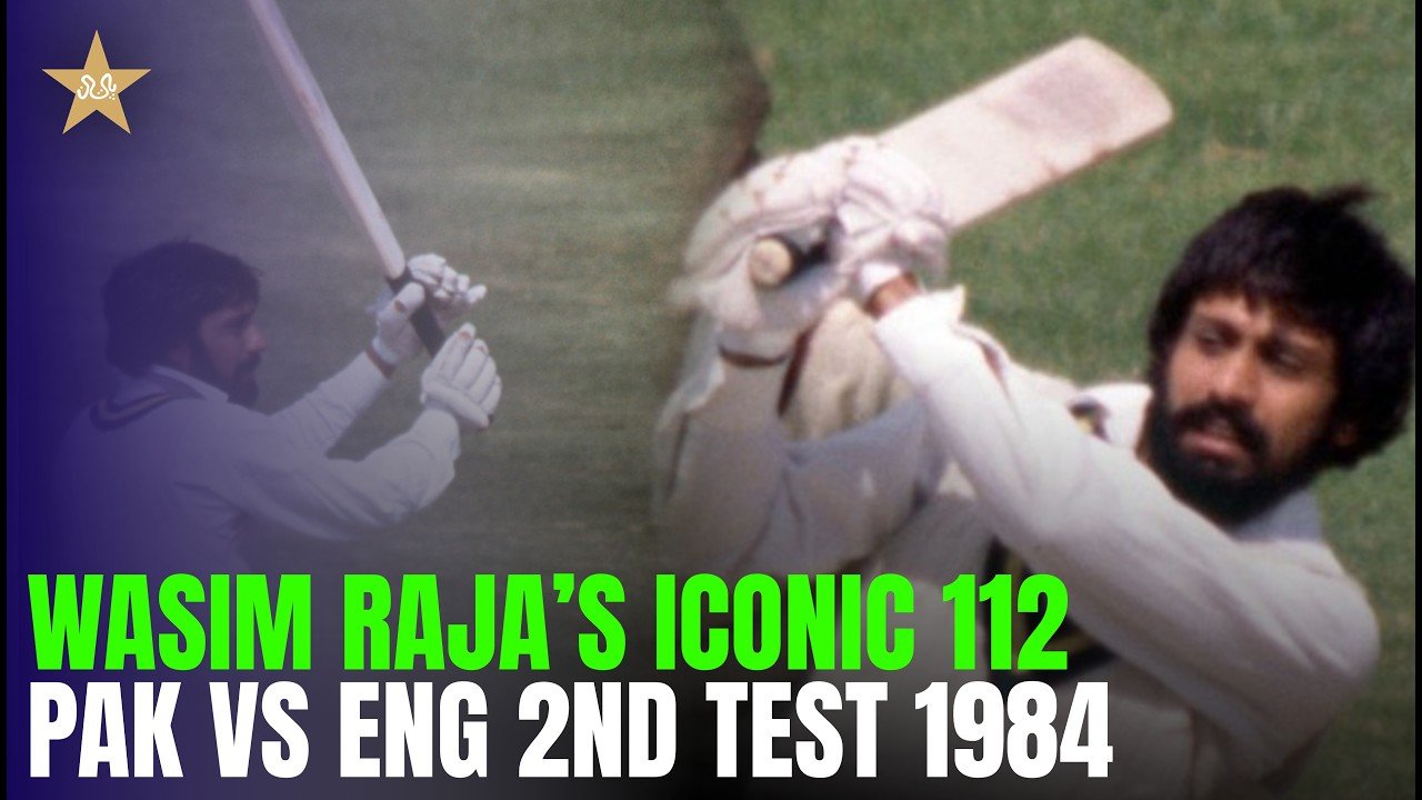 Wasim Raja’s Brilliant 112! 🏏🔥 | Pakistan vs England | Faisalabad 2nd Test 1984 | MR1T