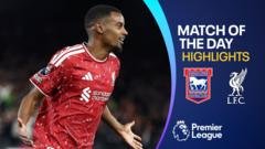 Alexander Isak's Early Goals Propel Liverpool to Victory Over Ipswich