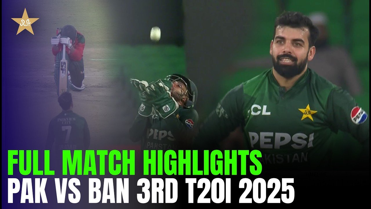 Full Match Highlights | Pakistan vs Bangladesh | 3rd T20I 2025 | MR1T