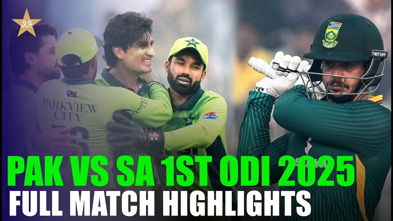 Pakistan vs South Africa | Last Over Thriller 🔥 | 1st ODI | Full Match Highlights | PCB | MR1K