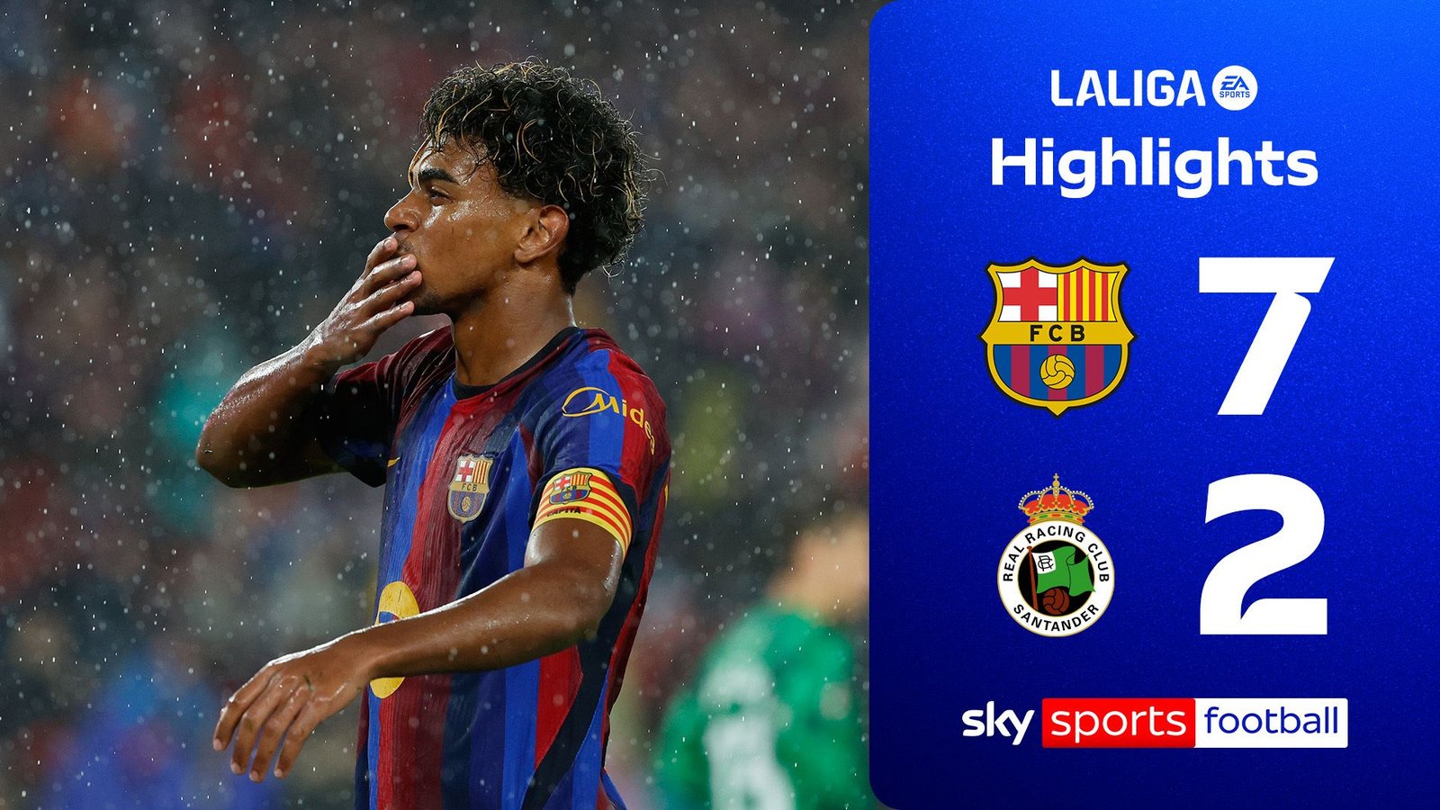 Raphinha's Hat-Trick Powers Barcelona to Dominant 7-0 Victory Over Racing de Santander