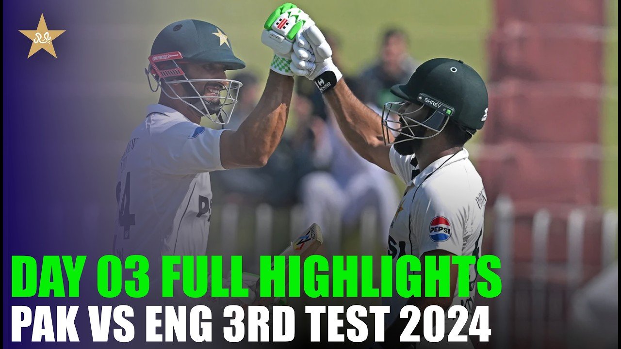 Day 03 Full Match Highlights | Pakistan vs England | 3rd Test 2024 | PCB | MR1K