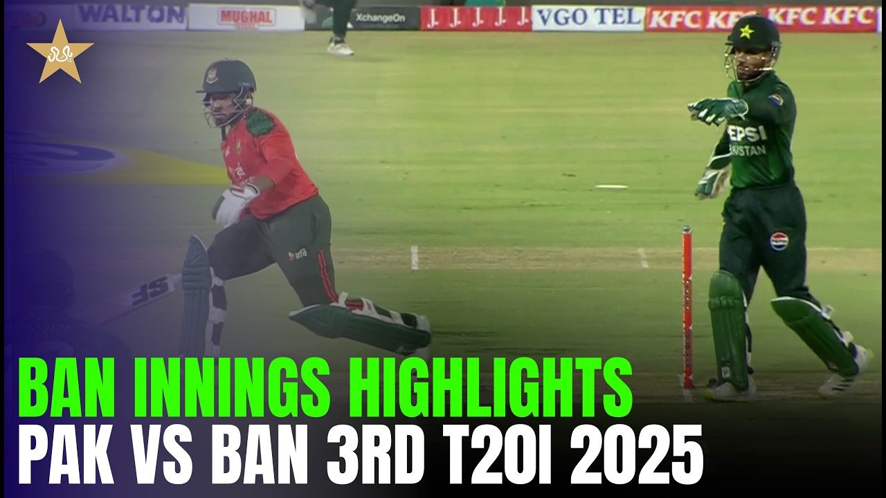 Bangladesh Innings Highlights | Pakistan vs Bangladesh | 3rd T20I 2025  | MR1T