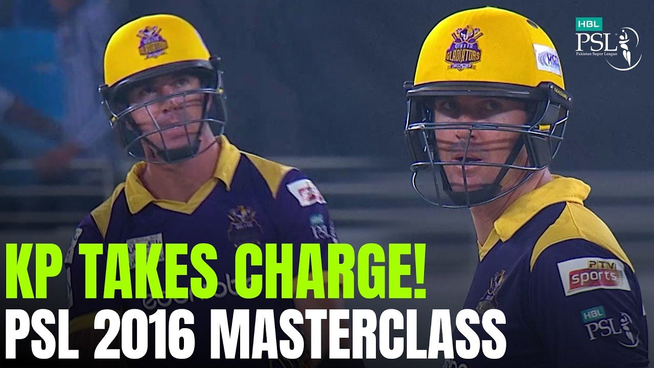 Kevin Pietersen’s 53 Off 38! KP Masterclass vs Peshawar Zalmi | HBL PSL 2016 | MB2J
