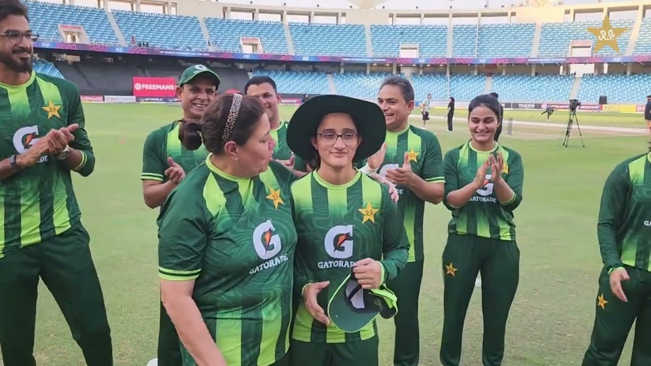 Special Cap Presenting Ceremony for Muneeba Ali on her 100th T20I